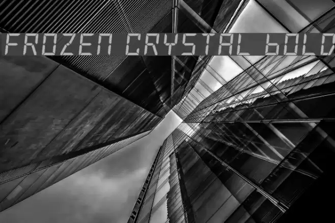 Frozen Crystal Bold Font examples