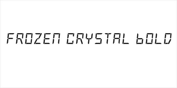 Frozen Crystal Bold Logo