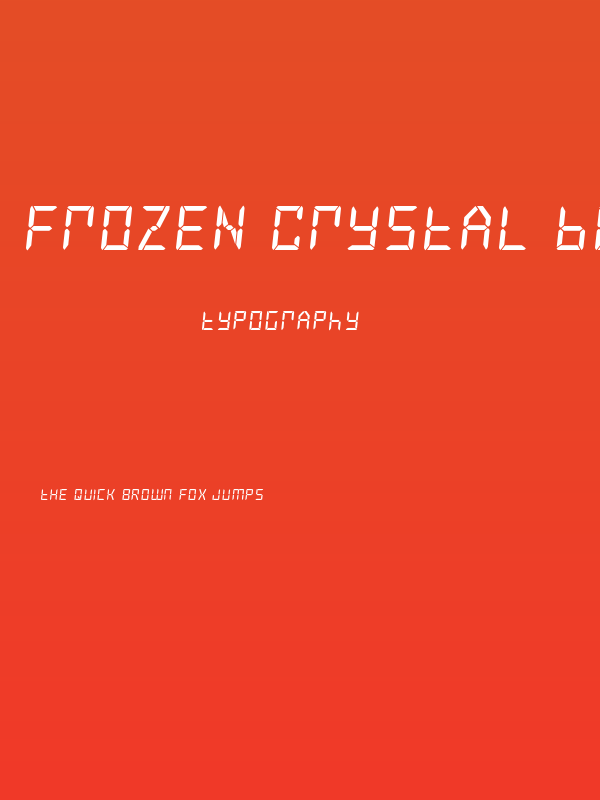Frozen Crystal Bold Poster