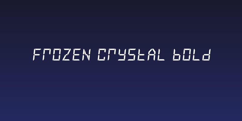 Frozen Crystal Bold Social Header