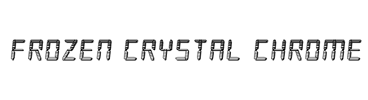 Frozen Crystal Chrome  لخطوط تنزيل