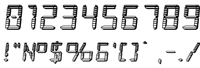 Frozen Crystal Chrome Font OTHER CHARS