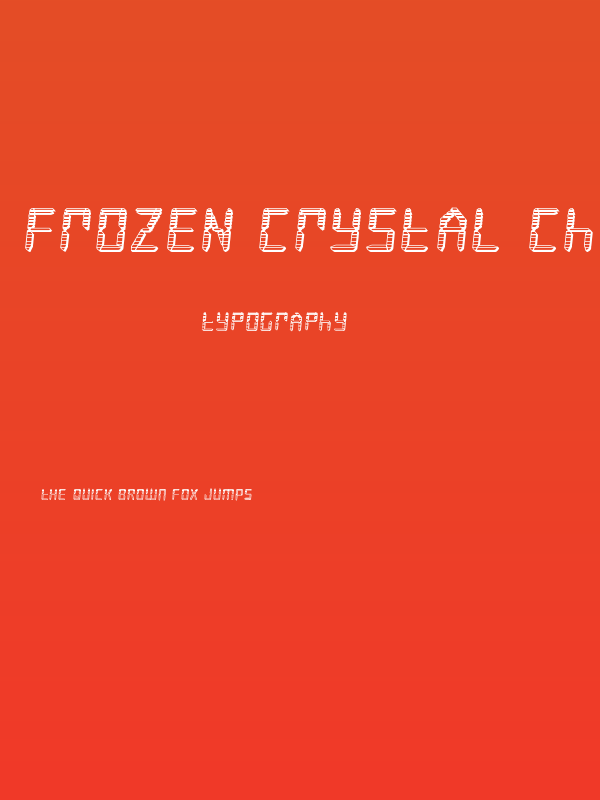 Frozen Crystal Chrome Poster