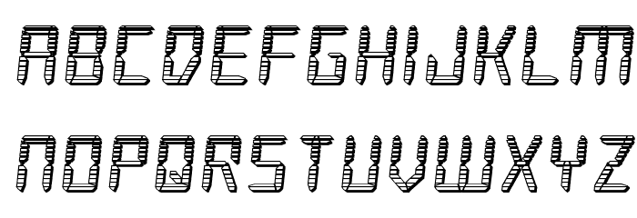 Frozen Crystal Chrome Font LOWERCASE