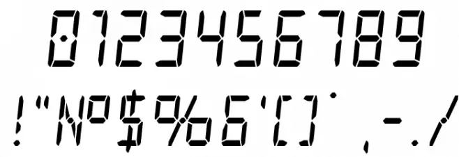 Frozen Crystal Condensed Font OTHER CHARS