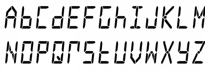 Frozen Crystal Condensed Polices MAJUSCULES