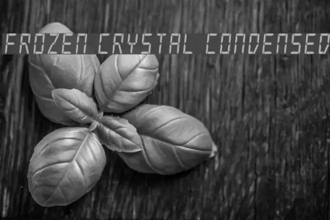 Frozen Crystal Condensed Font examples