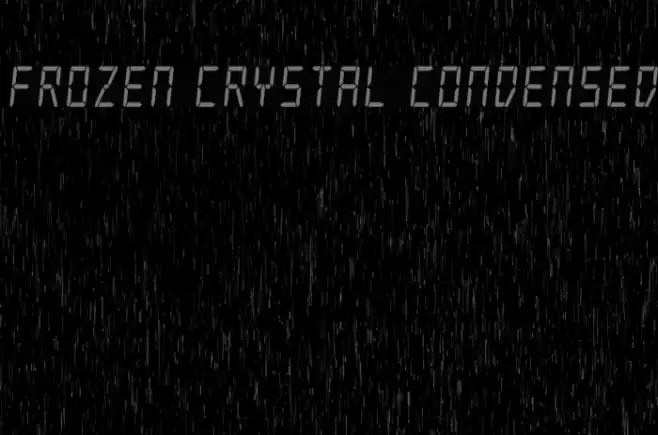 Frozen Crystal Condensed Font examples