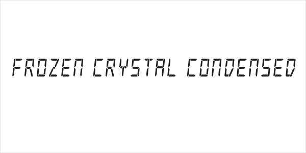 Frozen Crystal Condensed Logo