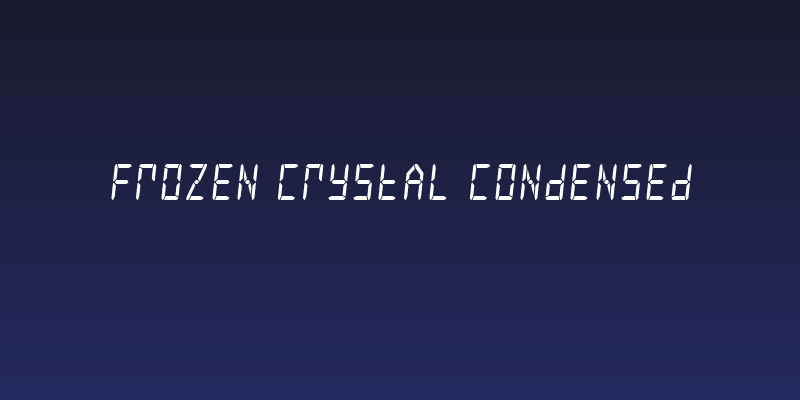 Frozen Crystal Condensed Social Header