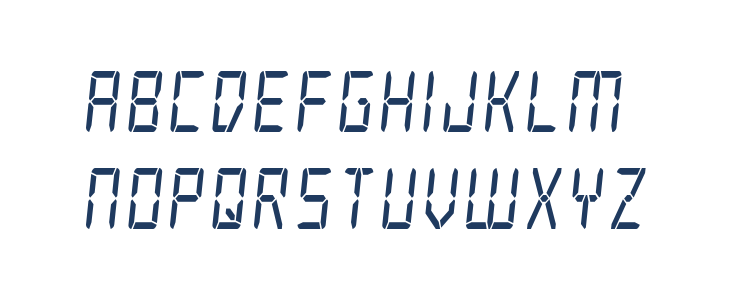 Frozen Crystal Condensed Lowercase