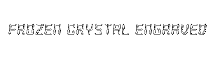 Frozen Crystal Engraved  les polices de caractères gratuit tlcharger