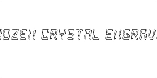 Frozen Crystal Engraved Logo
