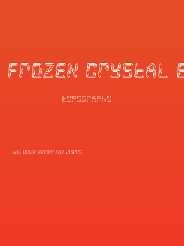 Frozen Crystal Engraved Poster