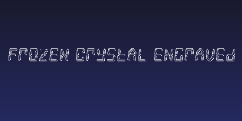 Frozen Crystal Engraved Social Header