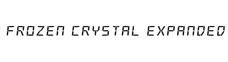 Frozen Crystal Expanded  Descarca Fonturi Gratis