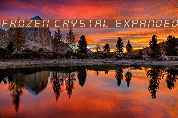 Frozen Crystal Expanded Font examples