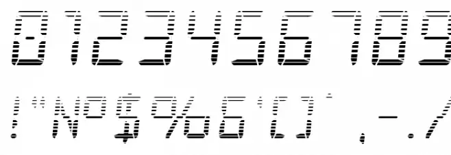 Frozen Crystal Gradient Font OTHER CHARS