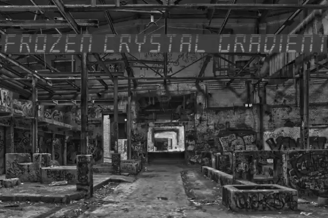 Frozen Crystal Gradient Font examples