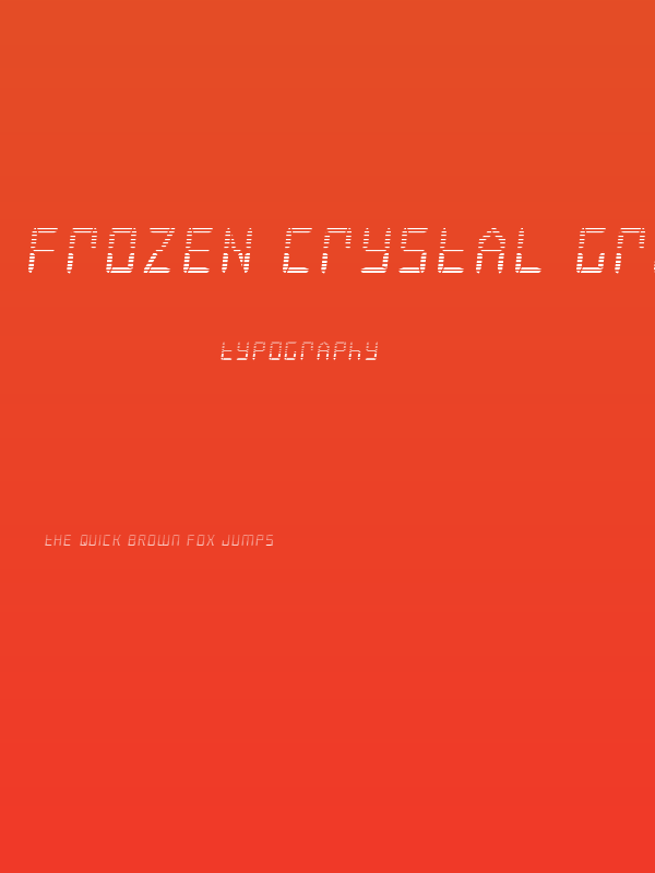 Frozen Crystal Gradient Poster