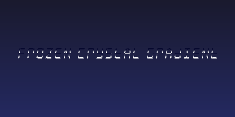 Frozen Crystal Gradient Social Header