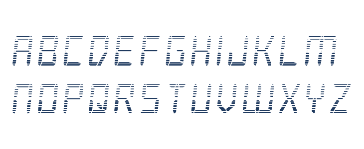 Frozen Crystal Gradient Lowercase