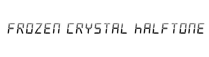 Frozen Crystal Halftone  नि: शुल्क फ़ॉन्ट्स डाउनलोड