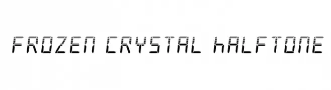 Frozen Crystal Halftone  لخطوط تنزيل