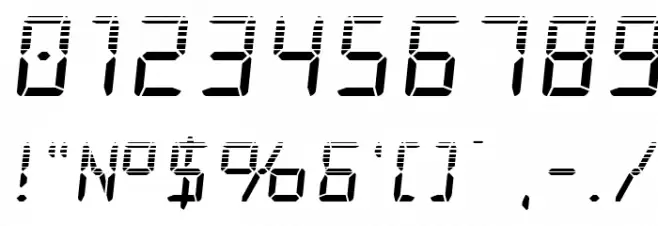 Frozen Crystal Halftone Font OTHER CHARS