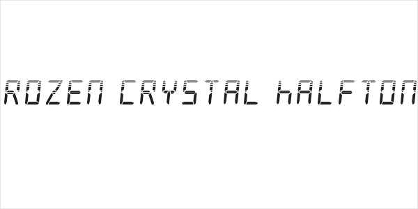 Frozen Crystal Halftone Logo