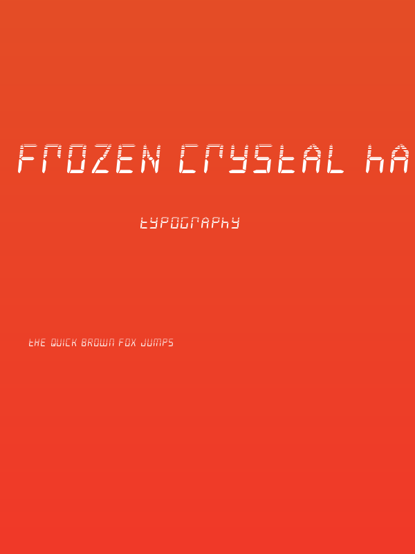 Frozen Crystal Halftone Poster