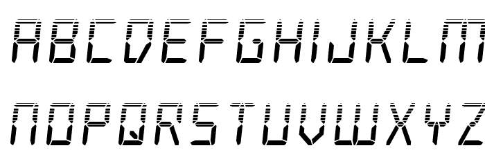 Frozen Crystal Halftone Font LOWERCASE