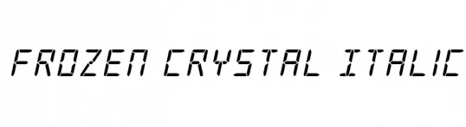 Frozen Crystal Italic  لخطوط تنزيل