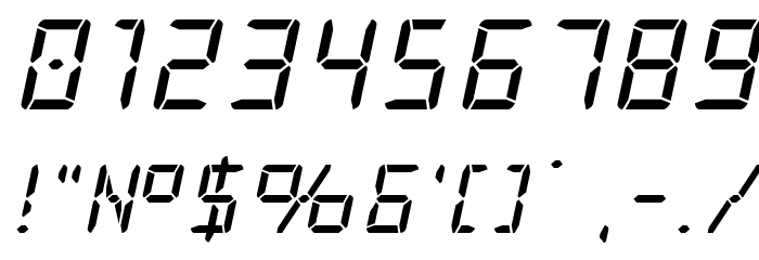 Frozen Crystal Italic Font OTHER CHARS