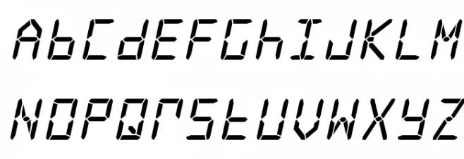 Frozen Crystal Italic Fonte MAIÚSCULAS
