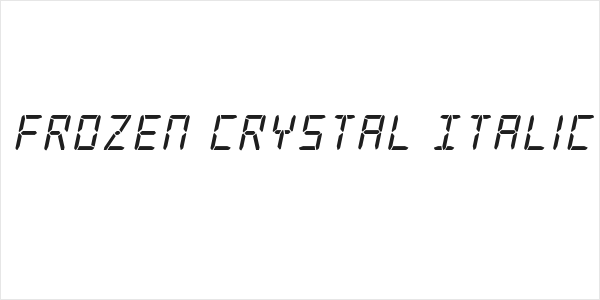 Frozen Crystal Italic Logo