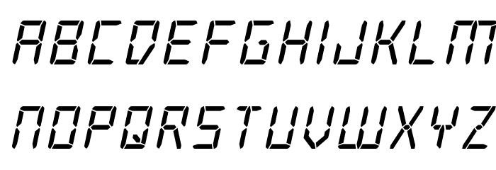Frozen Crystal Italic Font LOWERCASE
