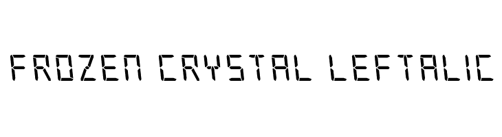Frozen Crystal Leftalic Font