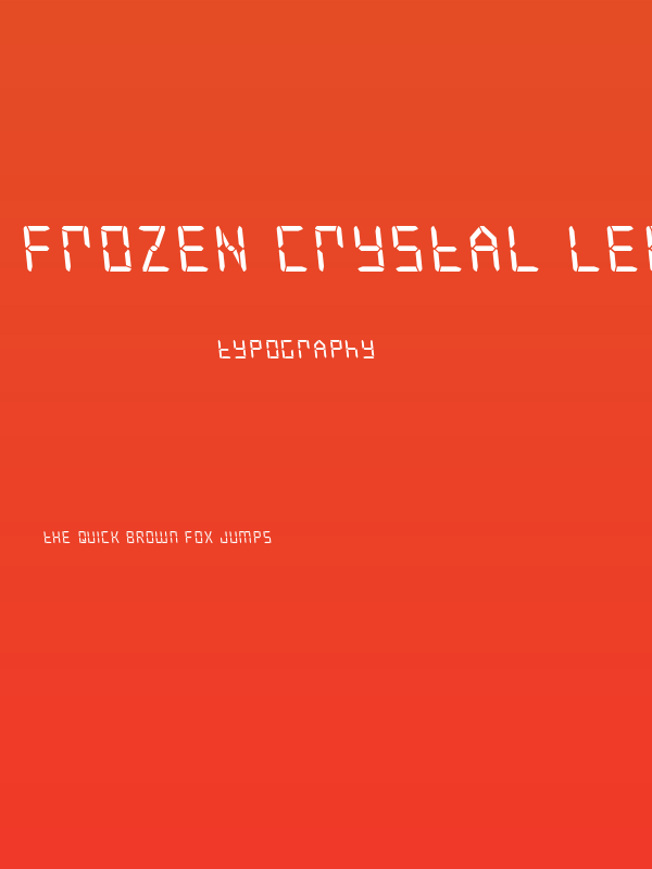 Frozen Crystal Leftalic Poster