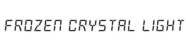 Frozen Crystal Light  नि: शुल्क फ़ॉन्ट्स डाउनलोड
