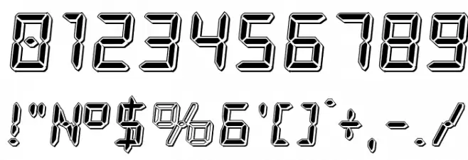 Frozen Crystal Punch Font OTHER CHARS