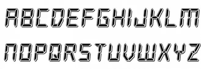 Frozen Crystal Punch Schriftart Kleinbuchstaben