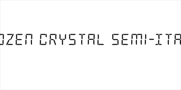 Frozen Crystal Semi-Italic Logo