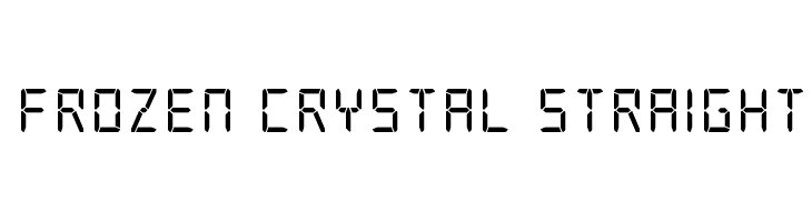 Frozen Crystal Straight Font