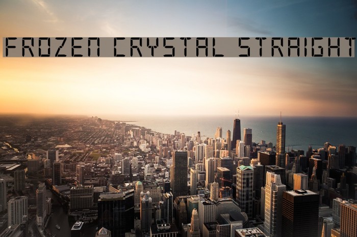 Frozen Crystal Straight Font examples