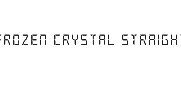 Frozen Crystal Straight Logo