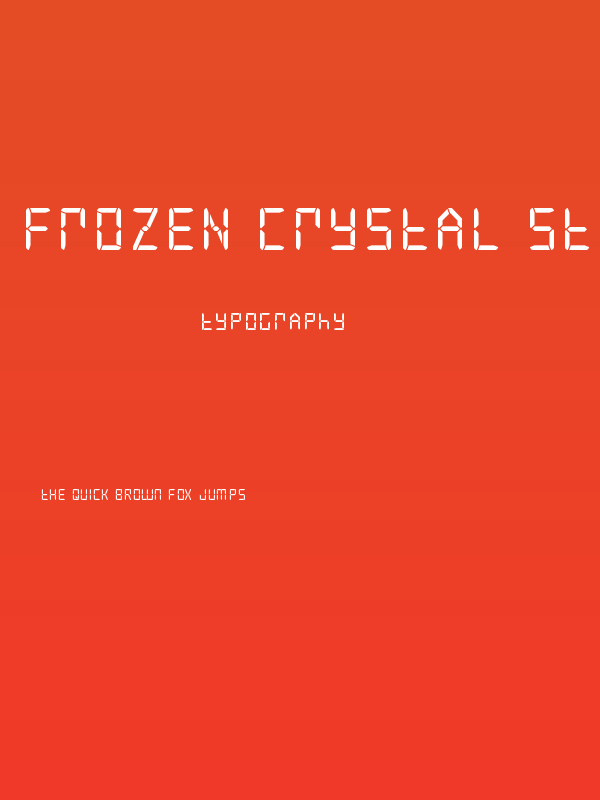 Frozen Crystal Straight Poster