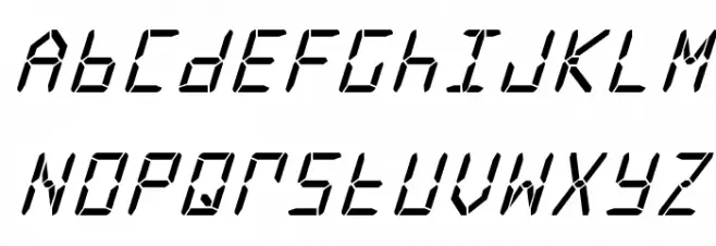 Frozen Crystal Super-Italic Fuentes MAYÚSCULAS