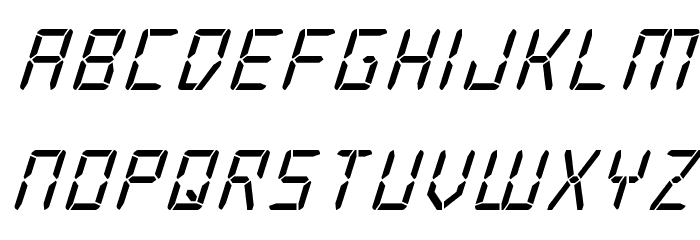 Frozen Crystal Super-Italic Font LOWERCASE