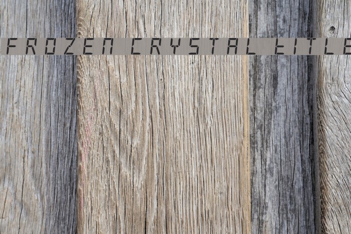 Frozen Crystal Title Font examples